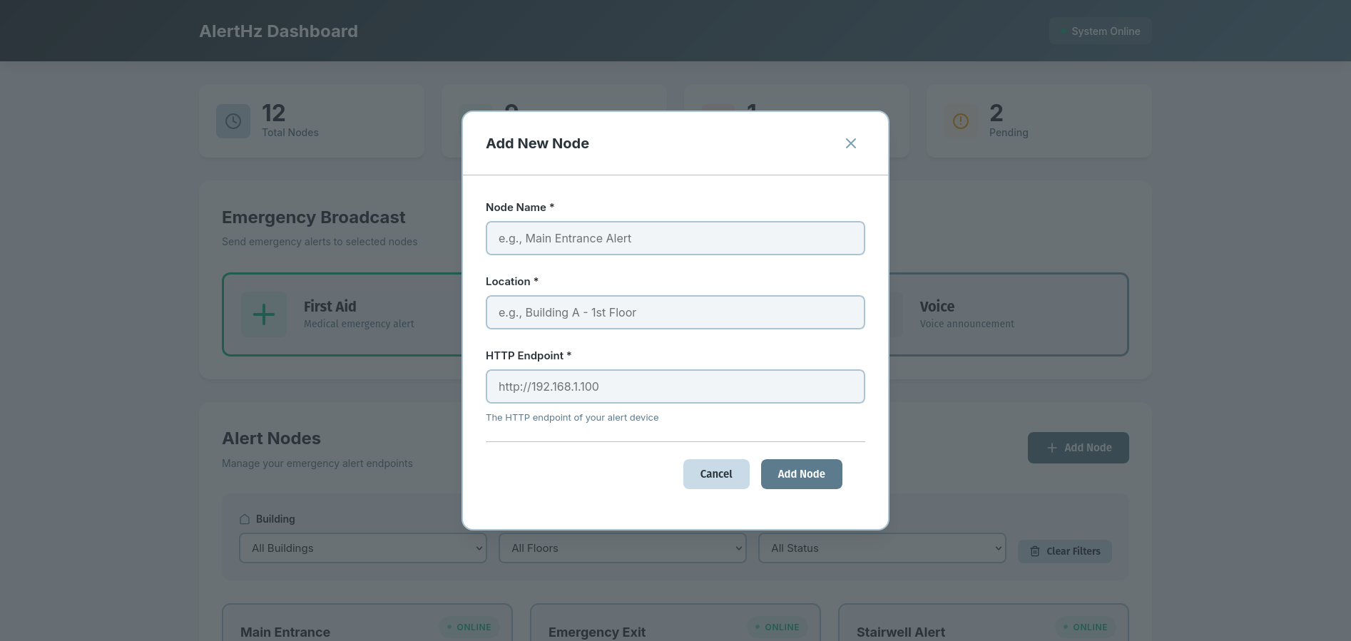 System Monitoring Dashboard